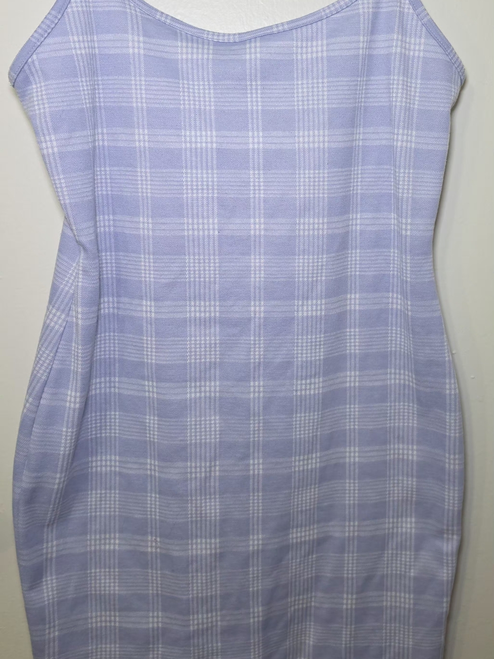 Lilac Plaid Midi Slip Dress